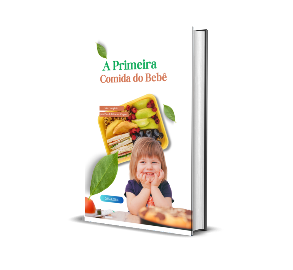 Capa do eBook A Primeira Comida do Bebê, por Raquel Alves, especialista em introdução alimentar