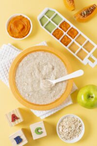 Ingredientes frescos para papinhas da Nestlé caseiras