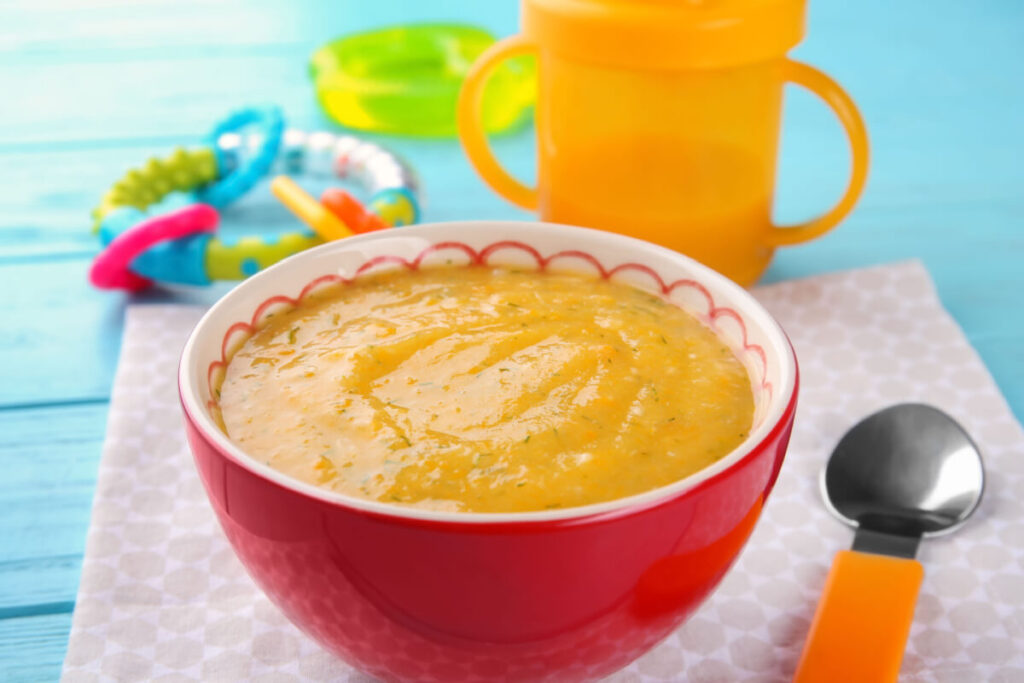 Ingredientes para papinhas de bebês rápidas e nutritivas