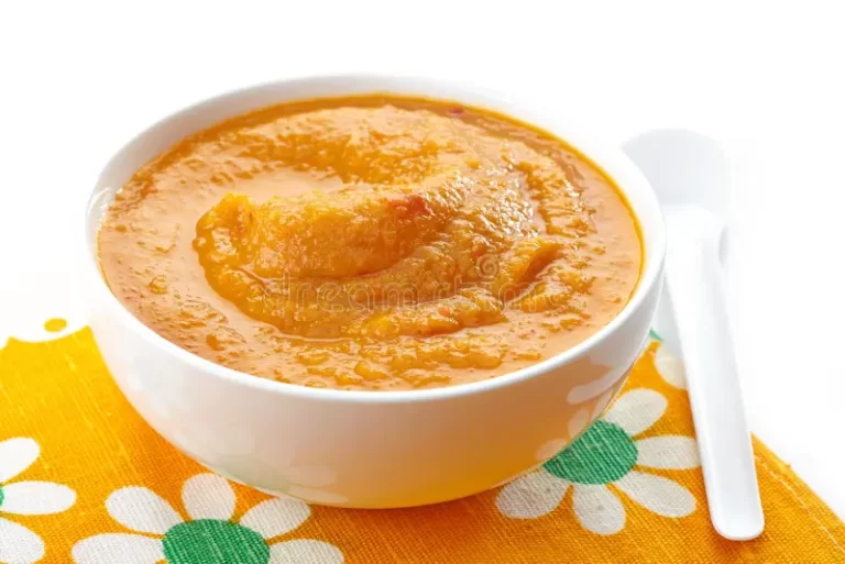 Papinha de batata-doce com abóbora – papinhas de bebês saudáveis